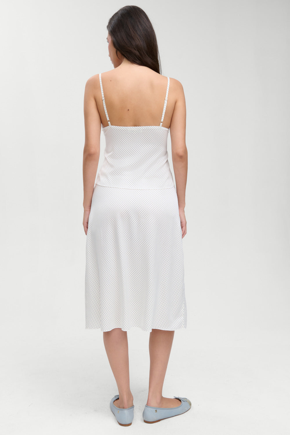 Laura Silk Midi Skirt - French Pearl Frankies Bikinis Online
