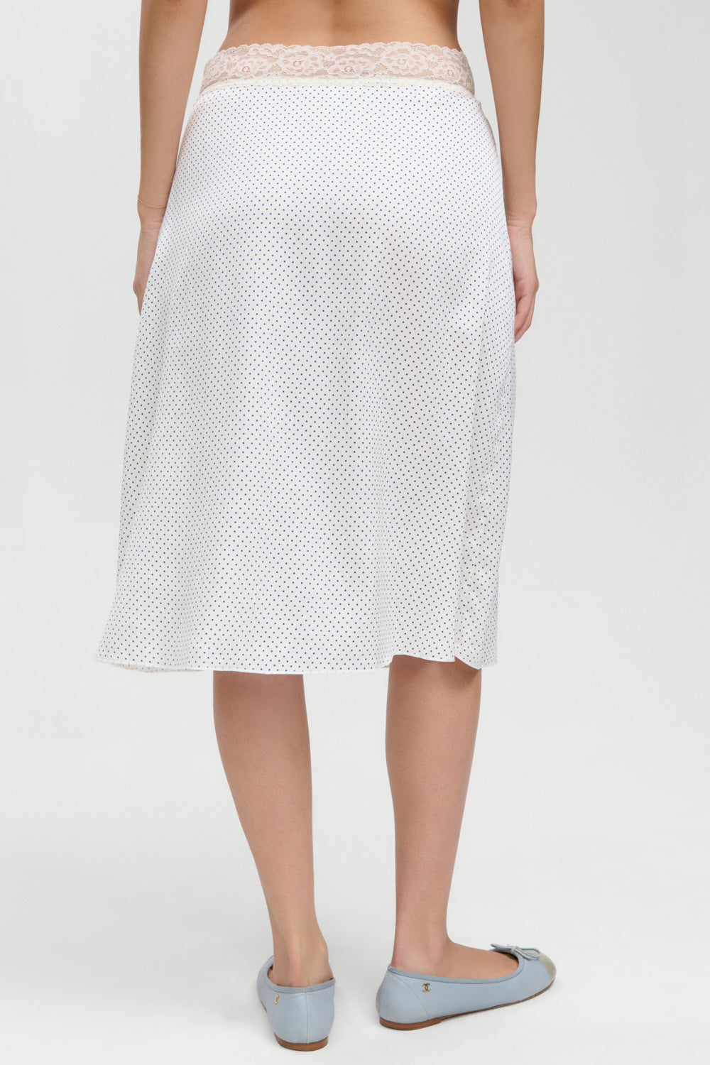 Laura Silk Midi Skirt - French Pearl Frankies Bikinis Online