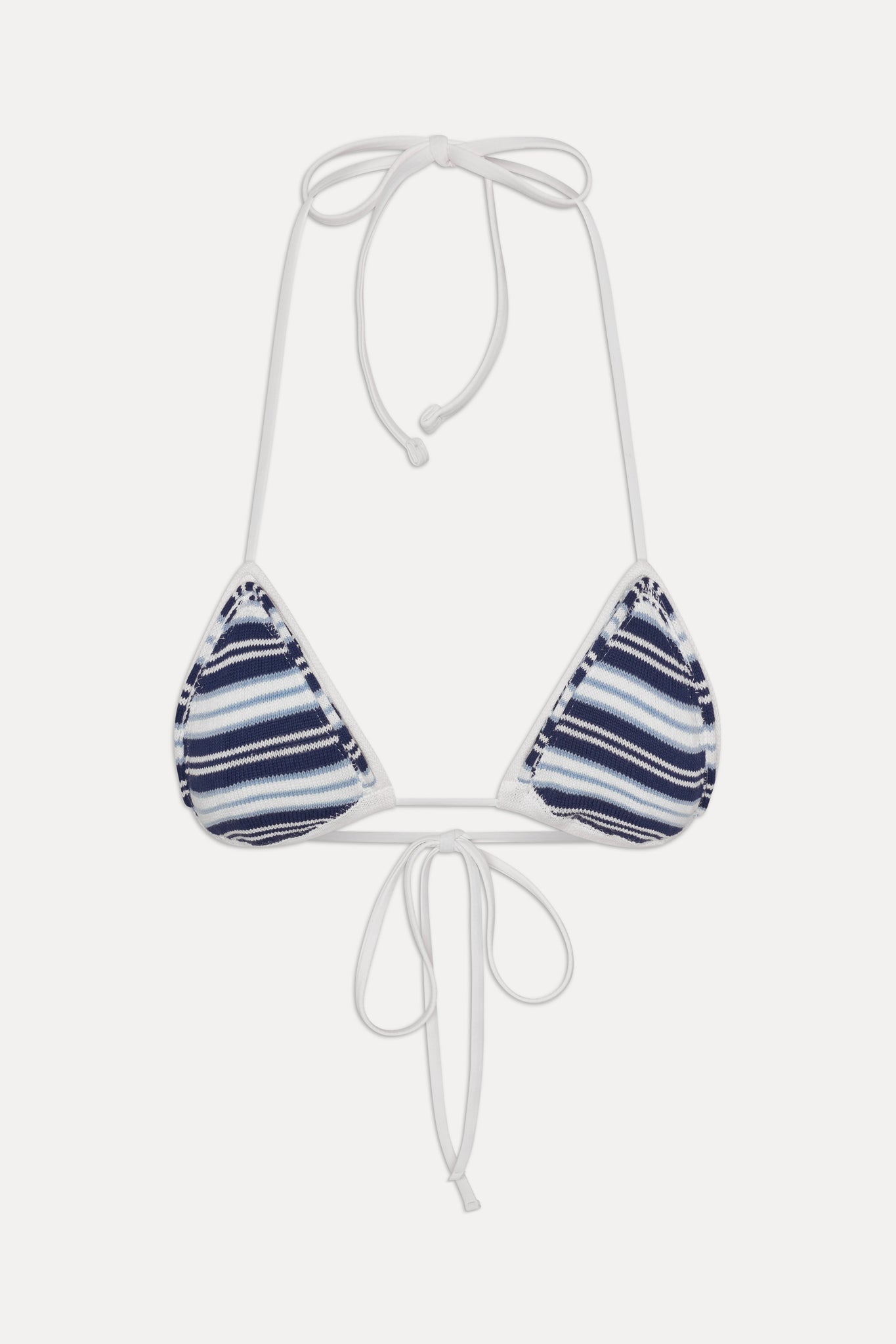 x JENNIE Nick Knit Bikini Top - Arctic Stripe Frankies Bikinis Sale