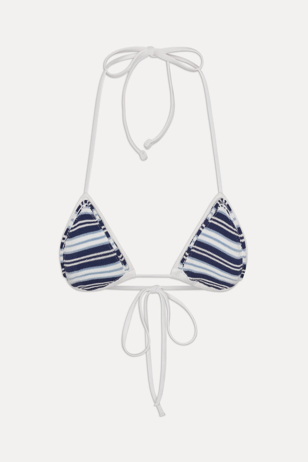 x JENNIE Nick Knit Bikini Top - Arctic Stripe Frankies Bikinis Sale