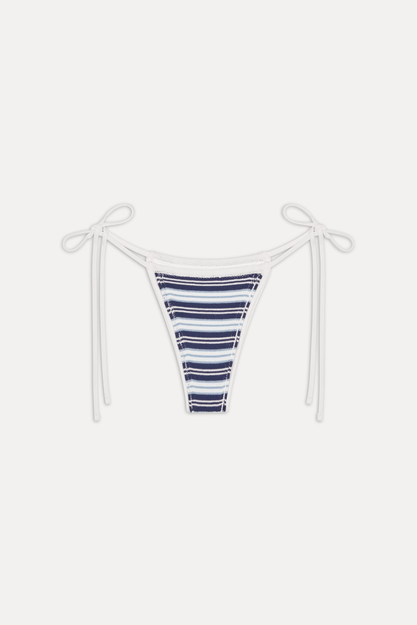 x JENNIE Divine Knit Bikini Bottom - Arctic Stripe Frankies Bikinis Online