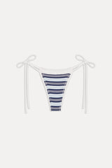 x JENNIE Divine Knit Bikini Bottom - Arctic Stripe Frankies Bikinis Online