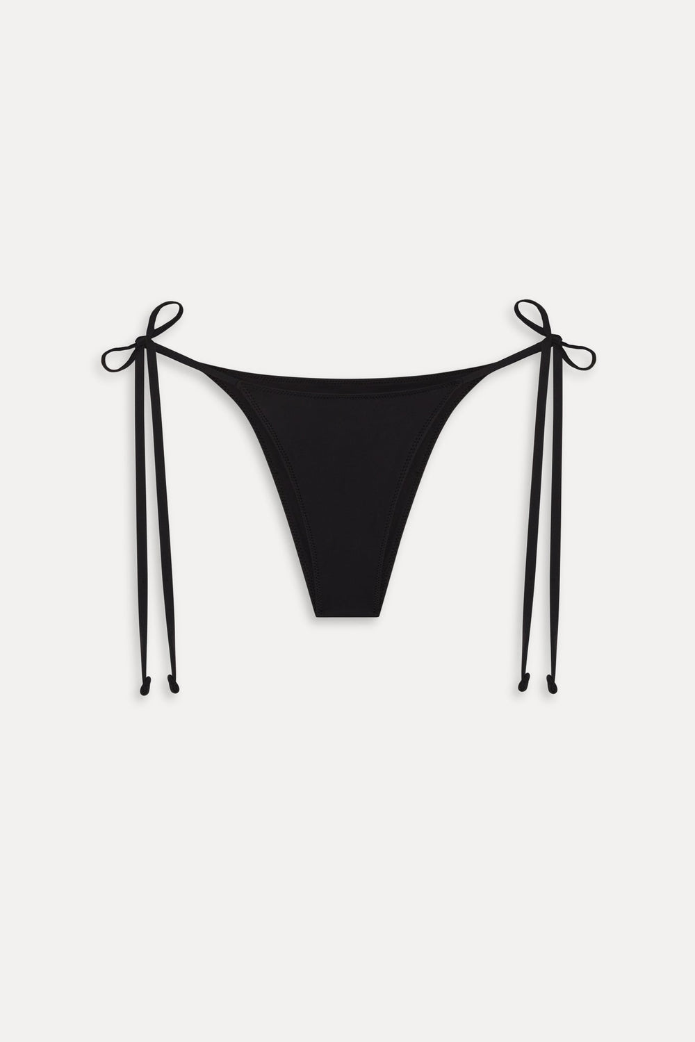Mackenzie Cheeky String Bikini Bottom - Black Frankies Bikinis Outlet