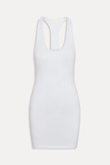 x JENNIE Bianca Cotton Mini Dress - Optic White Frankies Bikinis Online Shop