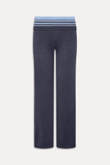 Shore Low Rise Knit Pants - Stone Stripe Frankies Bikinis Sale
