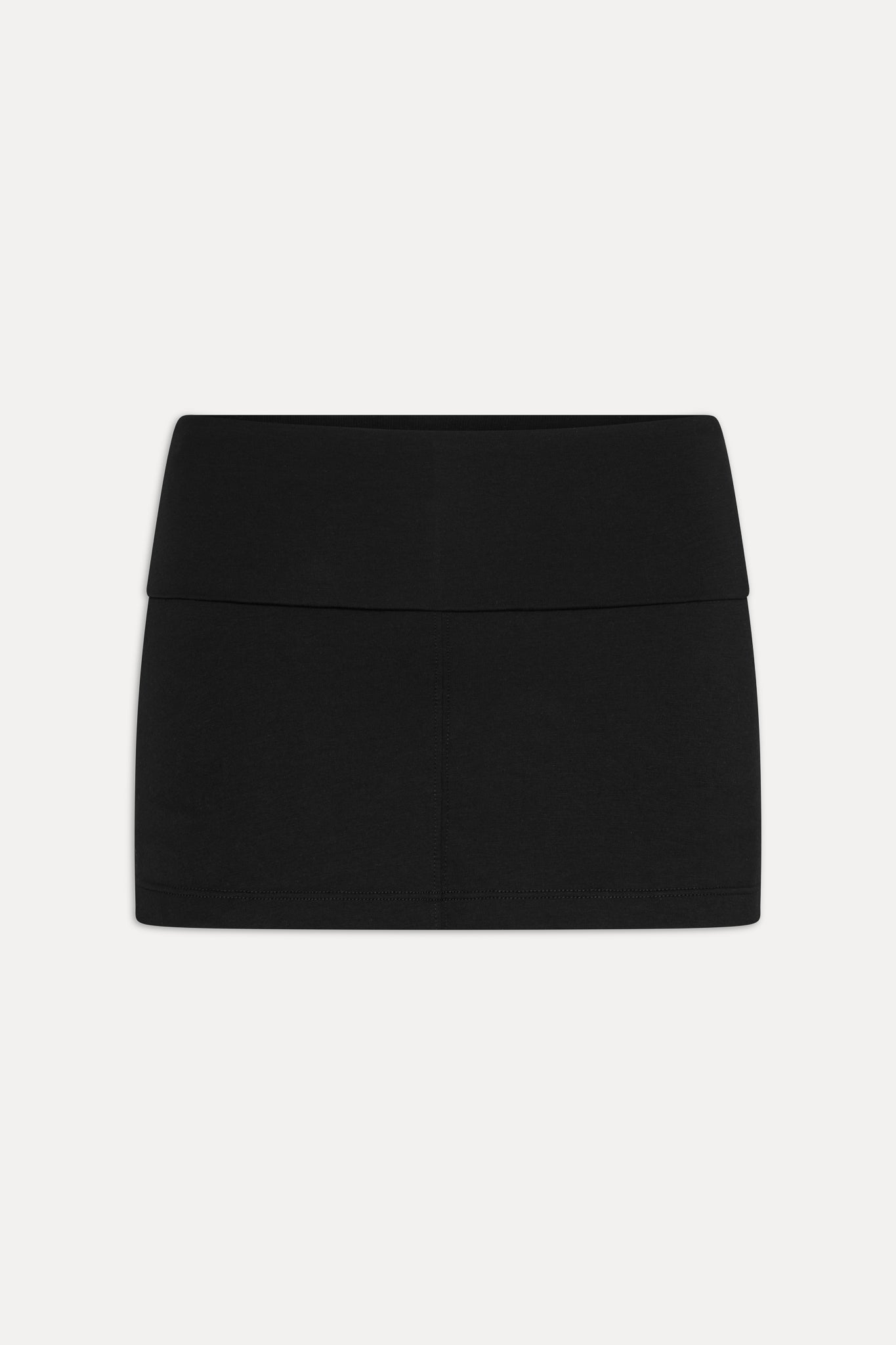 x JENNIE Chantal Foldover Mini Skort - Black Frankies Bikinis Outlet
