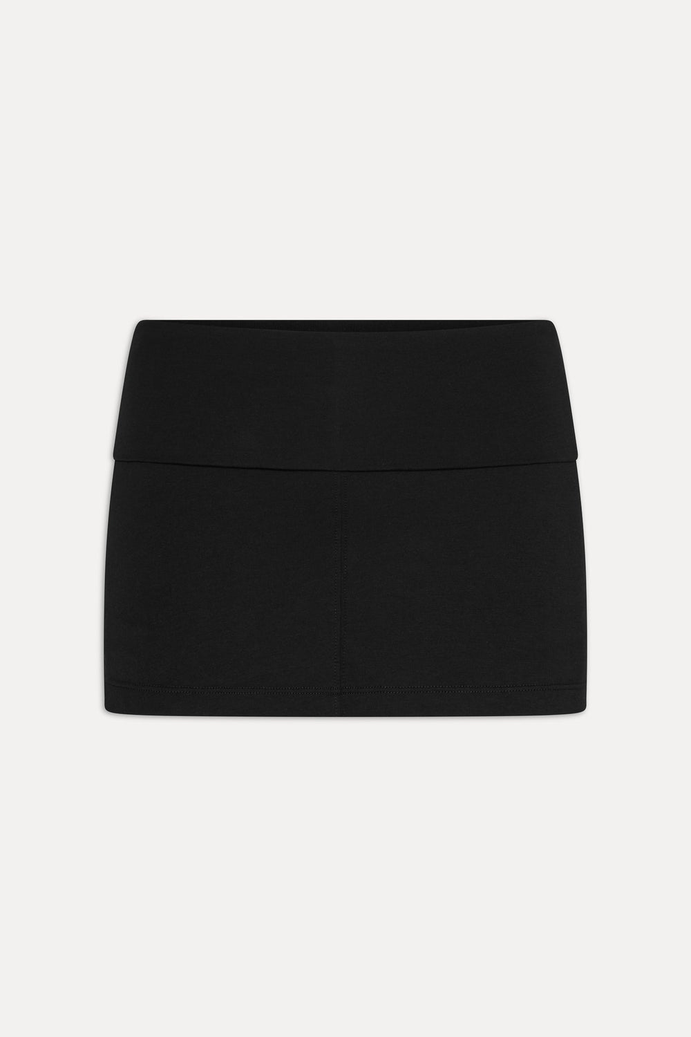 x JENNIE Chantal Foldover Mini Skort - Black Frankies Bikinis Outlet