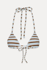 Nick Triangle Striped Bikini Top - Verona Stripe Frankies Bikinis Outlet