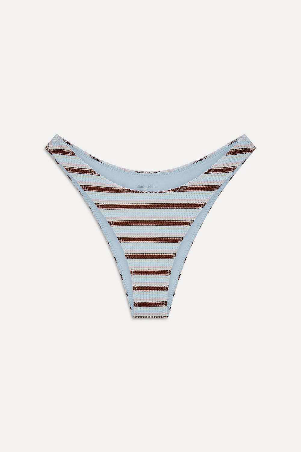 Dove Striped Bikini Bottom - Verona Stripe Frankies Bikinis Discount