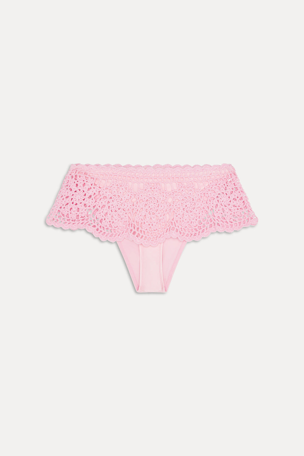 Shelly Crochet Shine Swim Skirt - Blush Frankies Bikinis Online