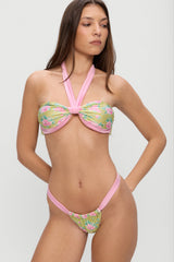 Leah Bandeau Halter Bikini Top - Nymphaea Frankies Bikinis Sale