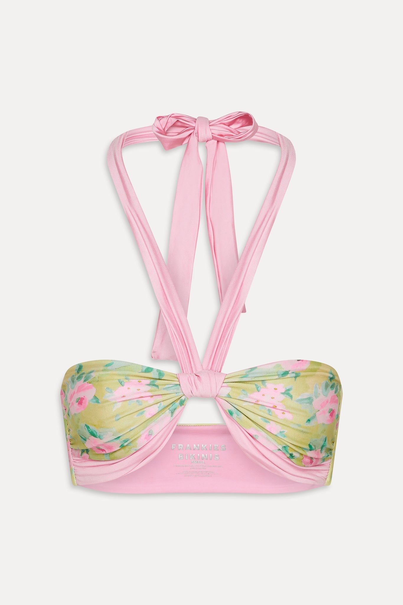 Leah Bandeau Halter Bikini Top - Nymphaea Frankies Bikinis Sale