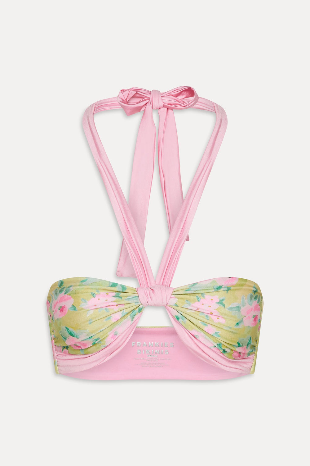 Leah Bandeau Halter Bikini Top - Nymphaea Frankies Bikinis Sale