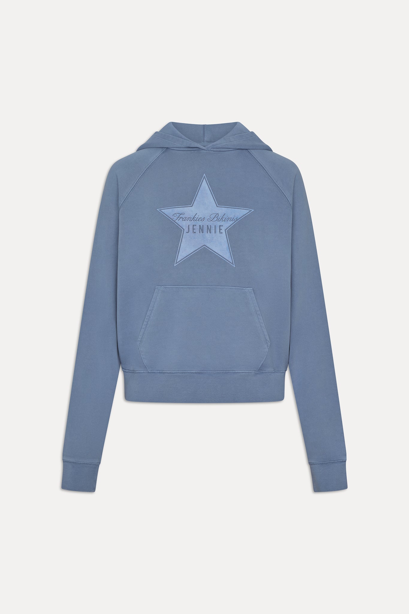 x JENNIE Jane Cropped Terry Hoodie - Jennie Blue Frankies Bikinis Online