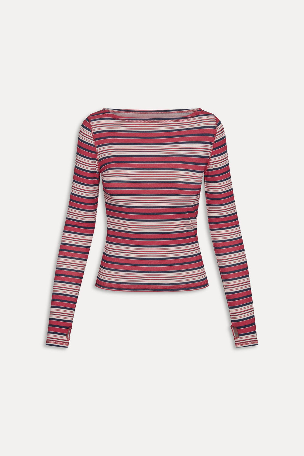 x JENNIE Sophie Long Sleeve Top - Sunset Stripe Frankies Bikinis Online Shop