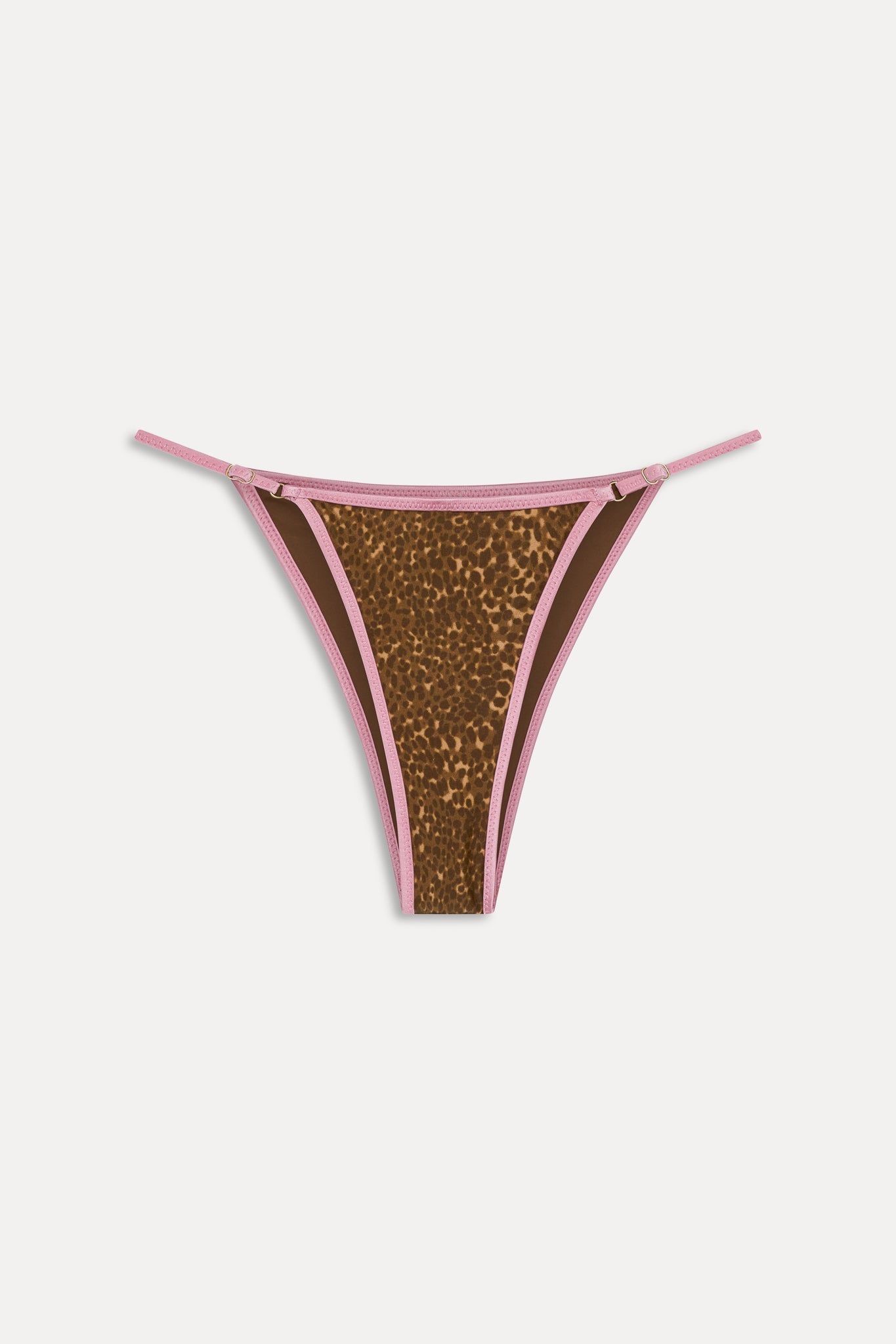 Luna Satin Bikini Bottom - Vintage Cheetah Frankies Bikinis For Sale