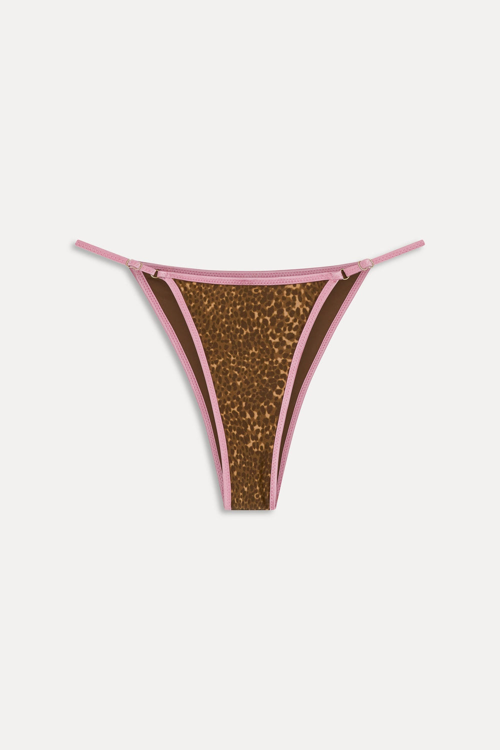 Luna Satin Bikini Bottom - Vintage Cheetah Frankies Bikinis For Sale