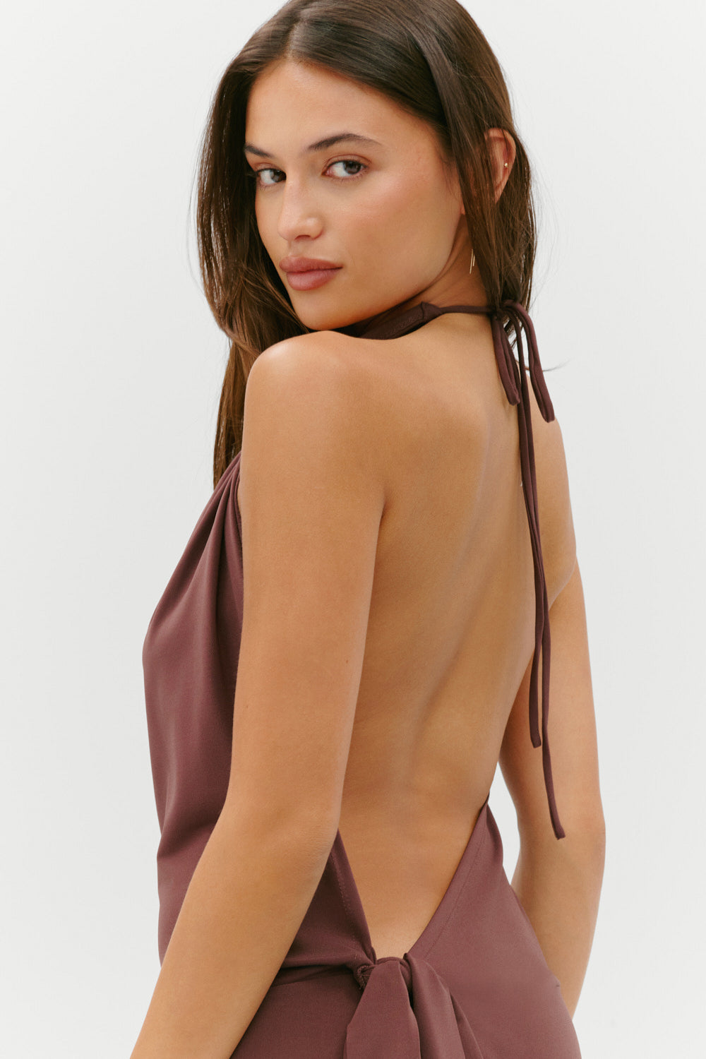 Cindy Wrap Mini Dress - Driftwood Frankies Bikinis Online