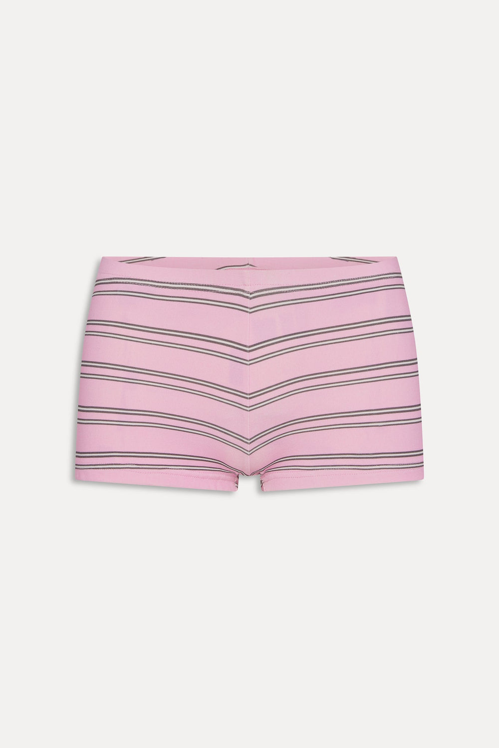 Paulina Cotton Booty Shorts - Pink Stripe Frankies Bikinis Sale