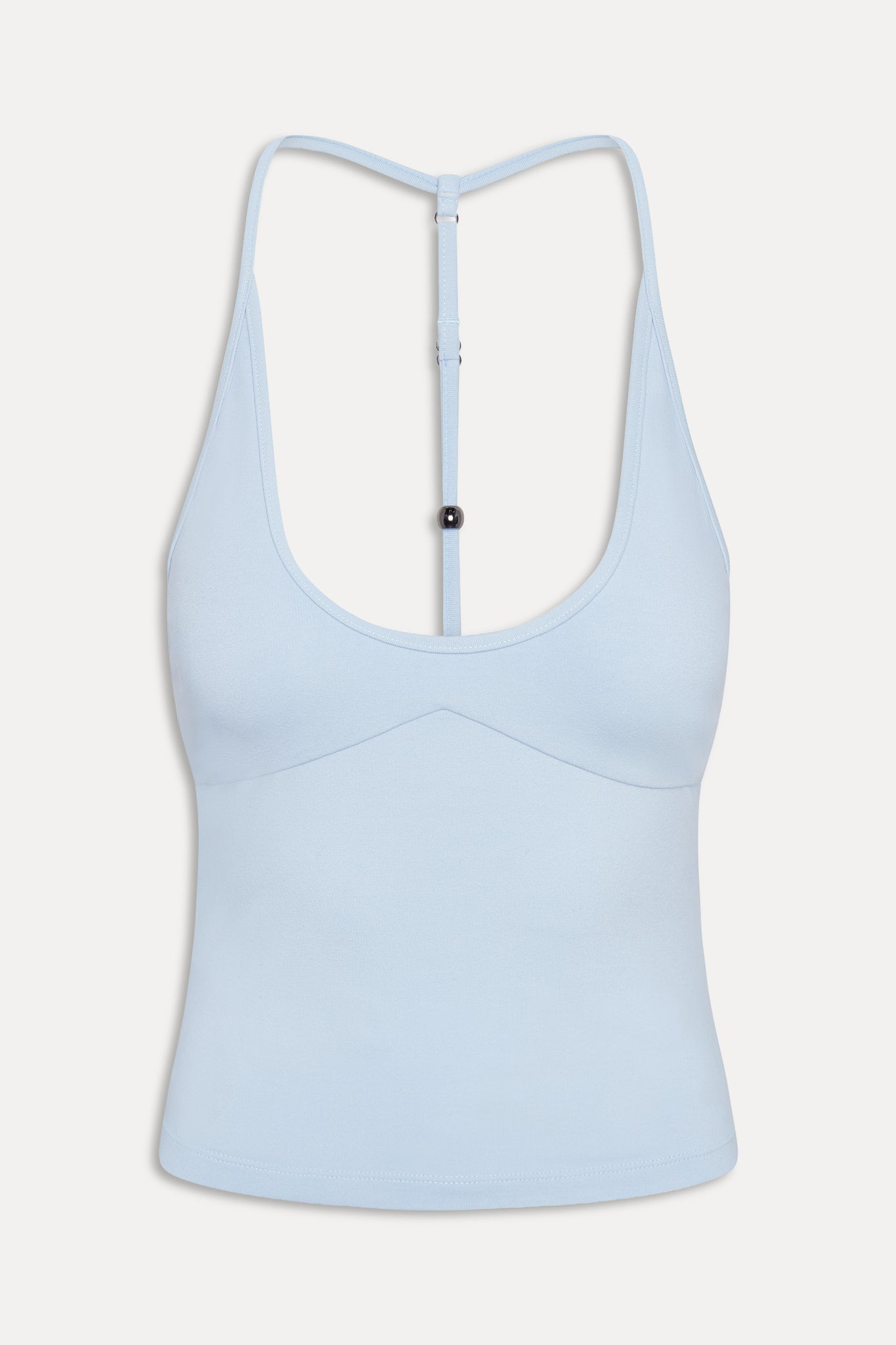 x JENNIE Chantal Cotton Halter Top - Powder Blue Frankies Bikinis Outlet