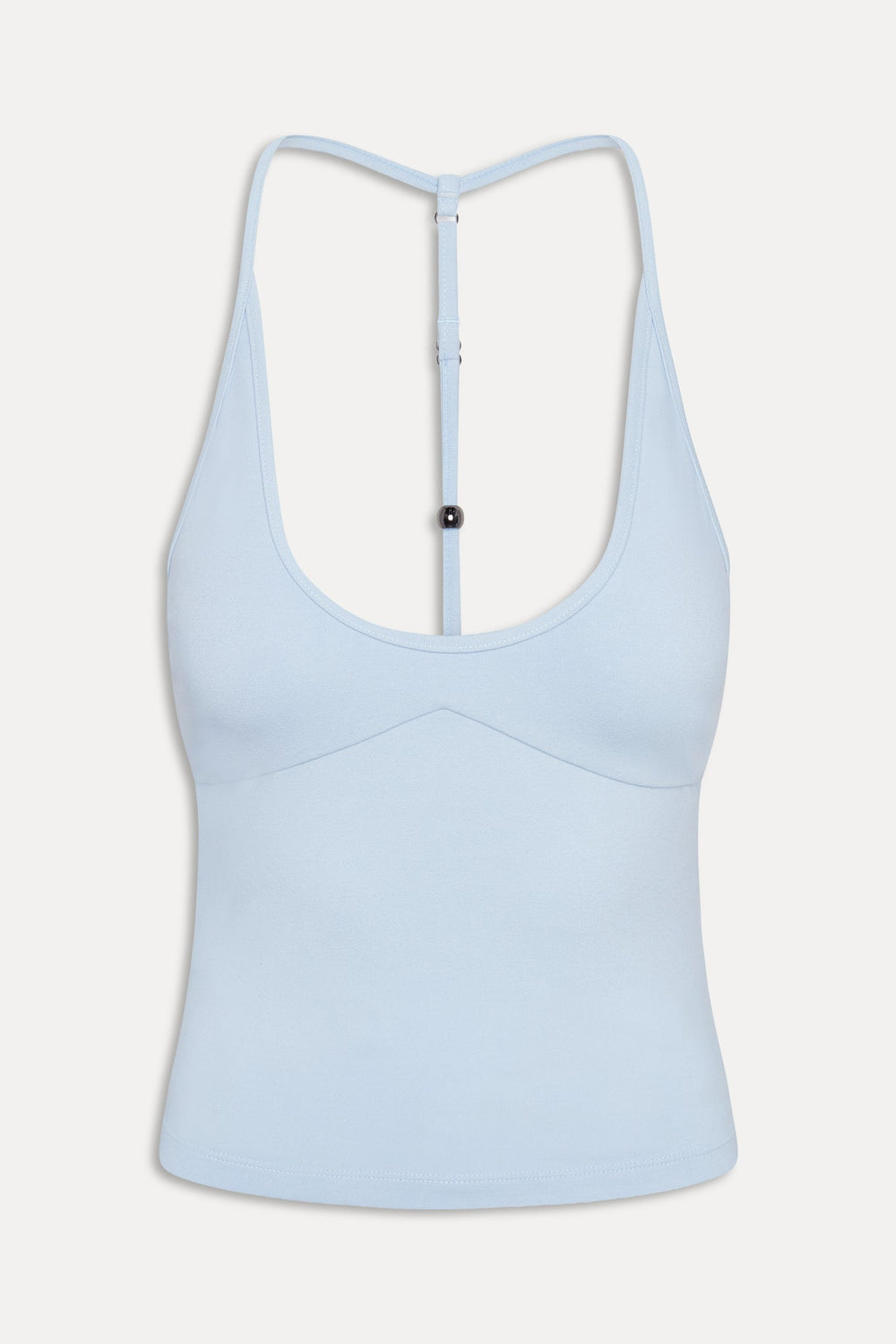 x JENNIE Chantal Cotton Halter Top - Powder Blue Frankies Bikinis Outlet