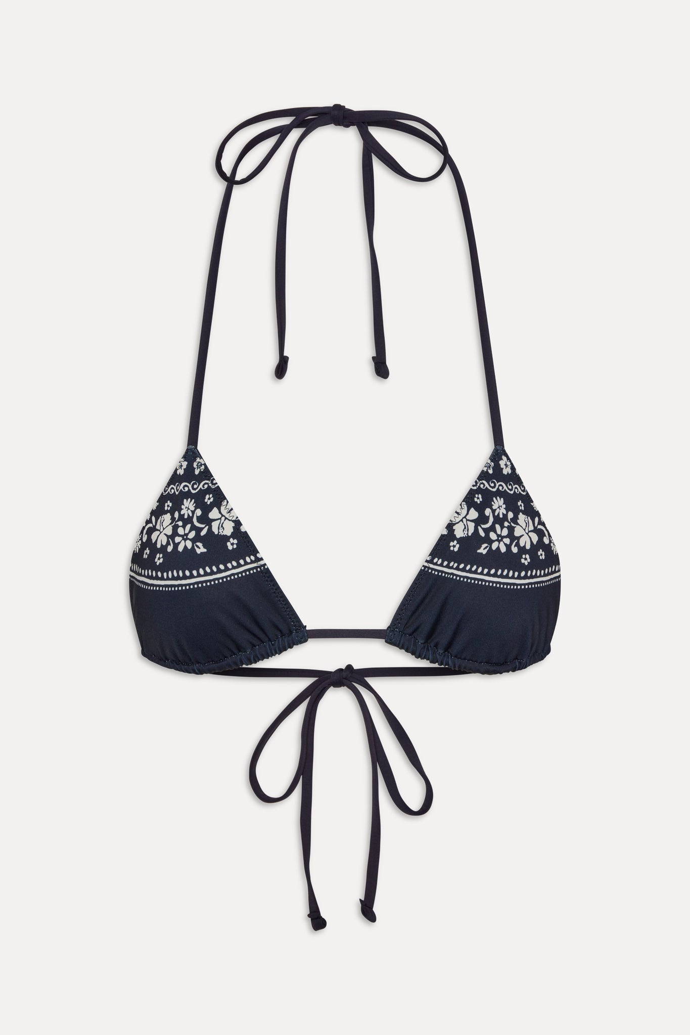 Nick Triangle Halter Bikini Top - Malibu Blue Frankies Bikinis For Sale