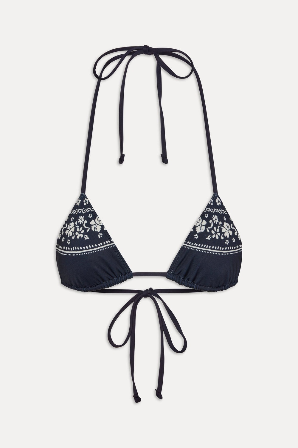 Nick Triangle Halter Bikini Top - Malibu Blue Frankies Bikinis For Sale
