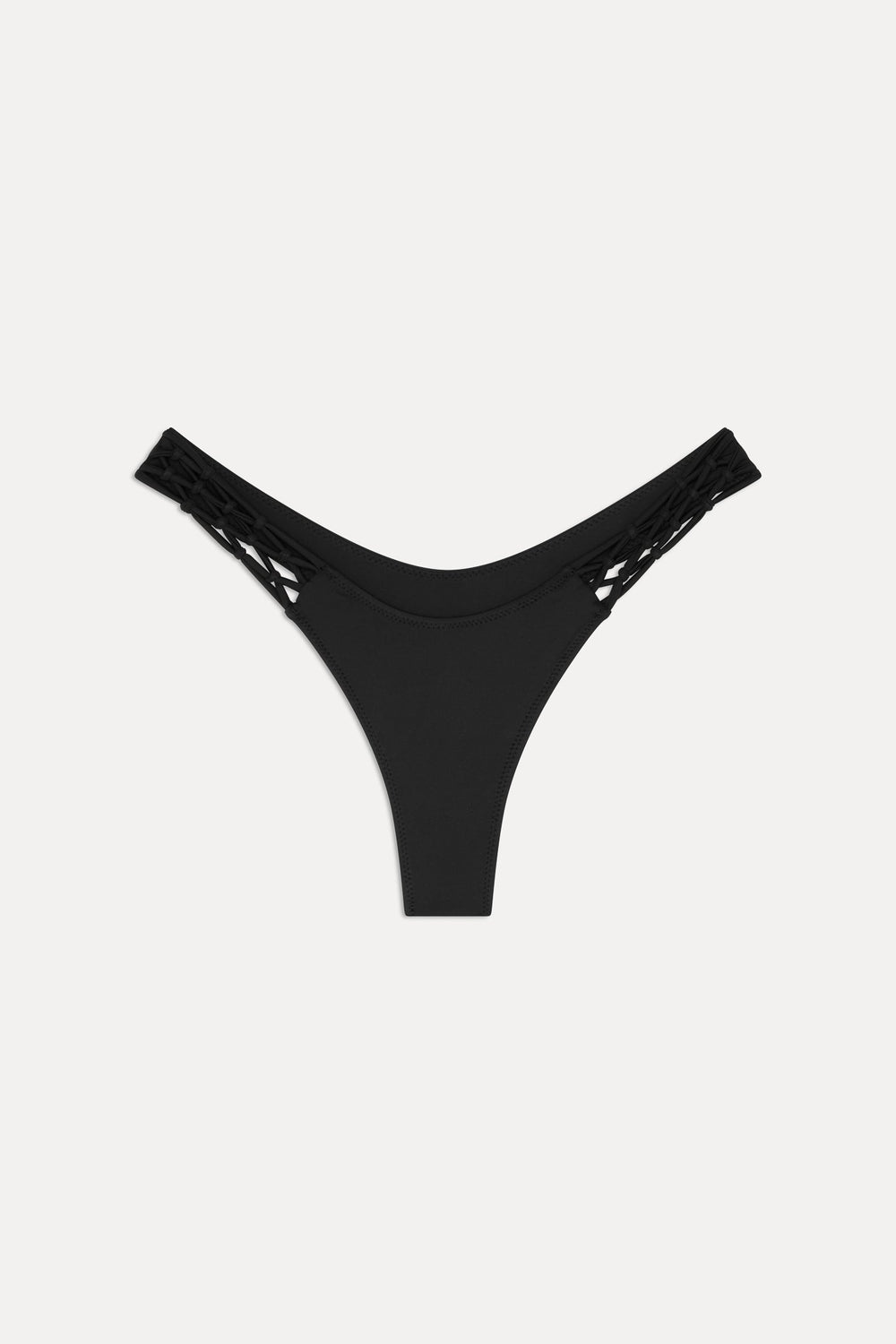 x JENNIE Encore Micro Bikini Bottom - Black Frankies Bikinis Sale
