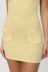 Daphne Knit Mini Dress - Morning Light Frankies Bikinis For Sale