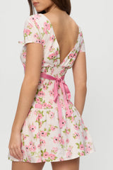 Belladonna Cotton Floral Mini Dress - Rosebush Frankies Bikinis Sale