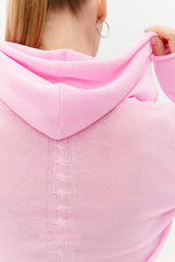 Atlas Zip Up Hoodie - Pink Cloud Frankies Bikinis Outlet