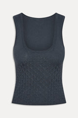 x JENNIE Kyra Knit Tank Top - Night in Seoul Frankies Bikinis Sale