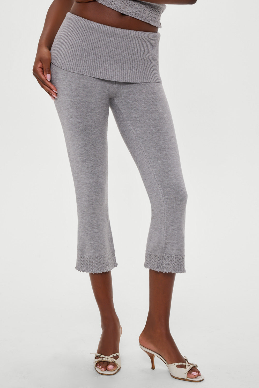 Milo Knit Capri Pants - Cloud Cover Frankies Bikinis For Sale