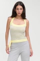 Quinn Knit Halter Top - Echo Stripe Frankies Bikinis Outlet