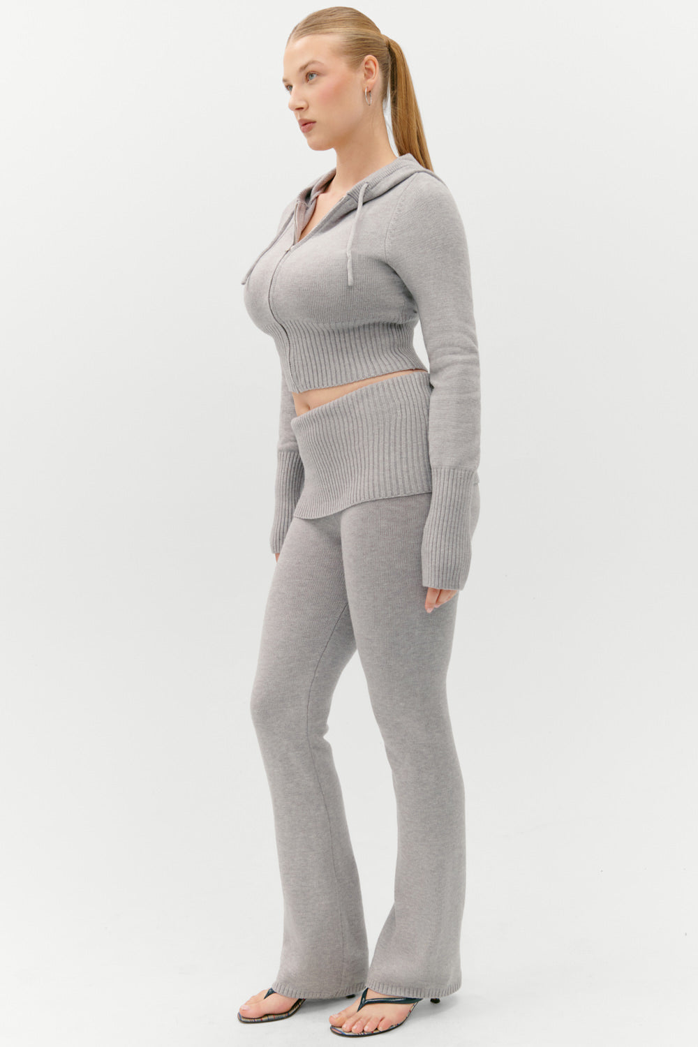 Aimee Knit Pants - Rain Cloud Frankies Bikinis Online