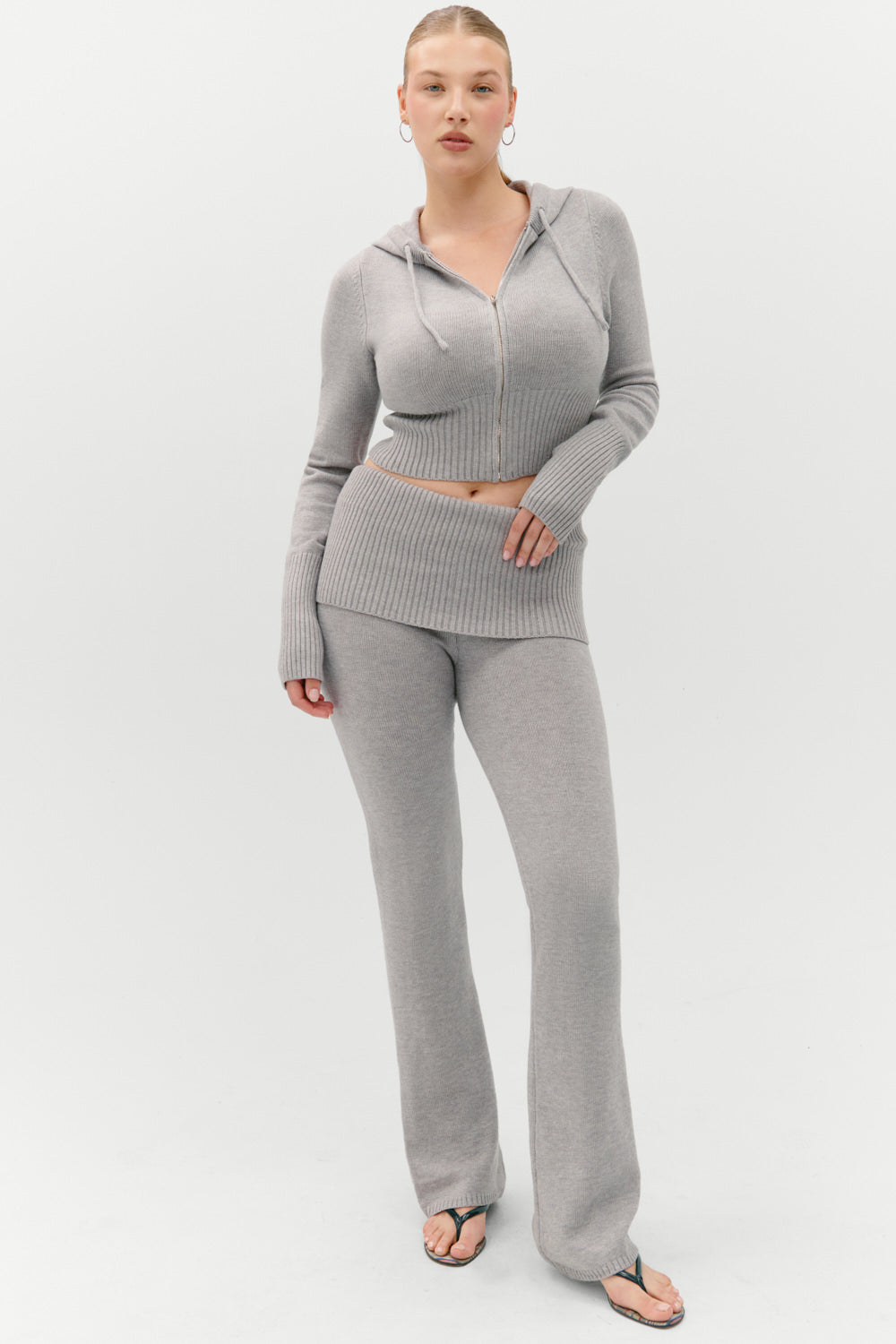 Aimee Knit Pants - Rain Cloud Frankies Bikinis Online