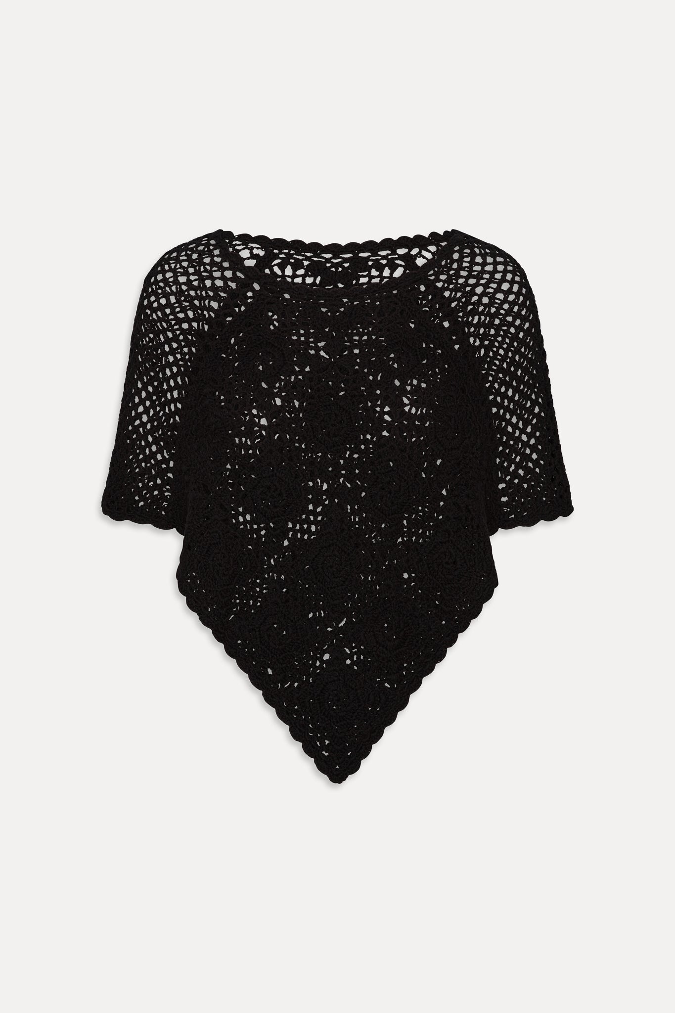 Sophie Crochet Poncho - Black Frankies Bikinis Online