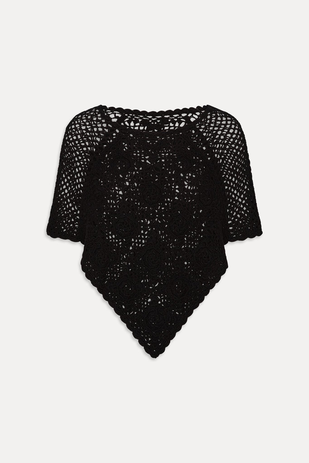 Sophie Crochet Poncho - Black Frankies Bikinis Online