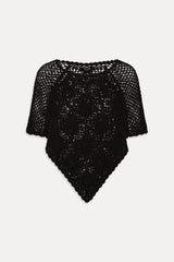 Sophie Crochet Poncho - Black Frankies Bikinis Online