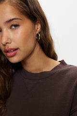 Noah Thermal Long Sleeve Shirt - Walnut Frankies Bikinis Outlet