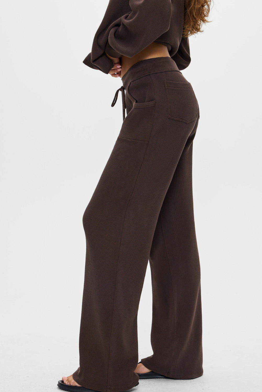Emma Thermal Low Rise Pants - Walnut Frankies Bikinis Discount