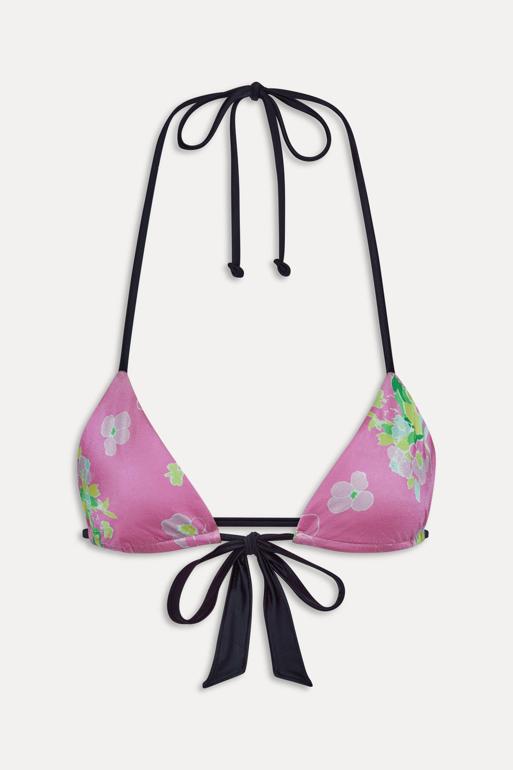 Coastal Micro Triangle Bikini Top - Midnight Blossom Frankies Bikinis Online