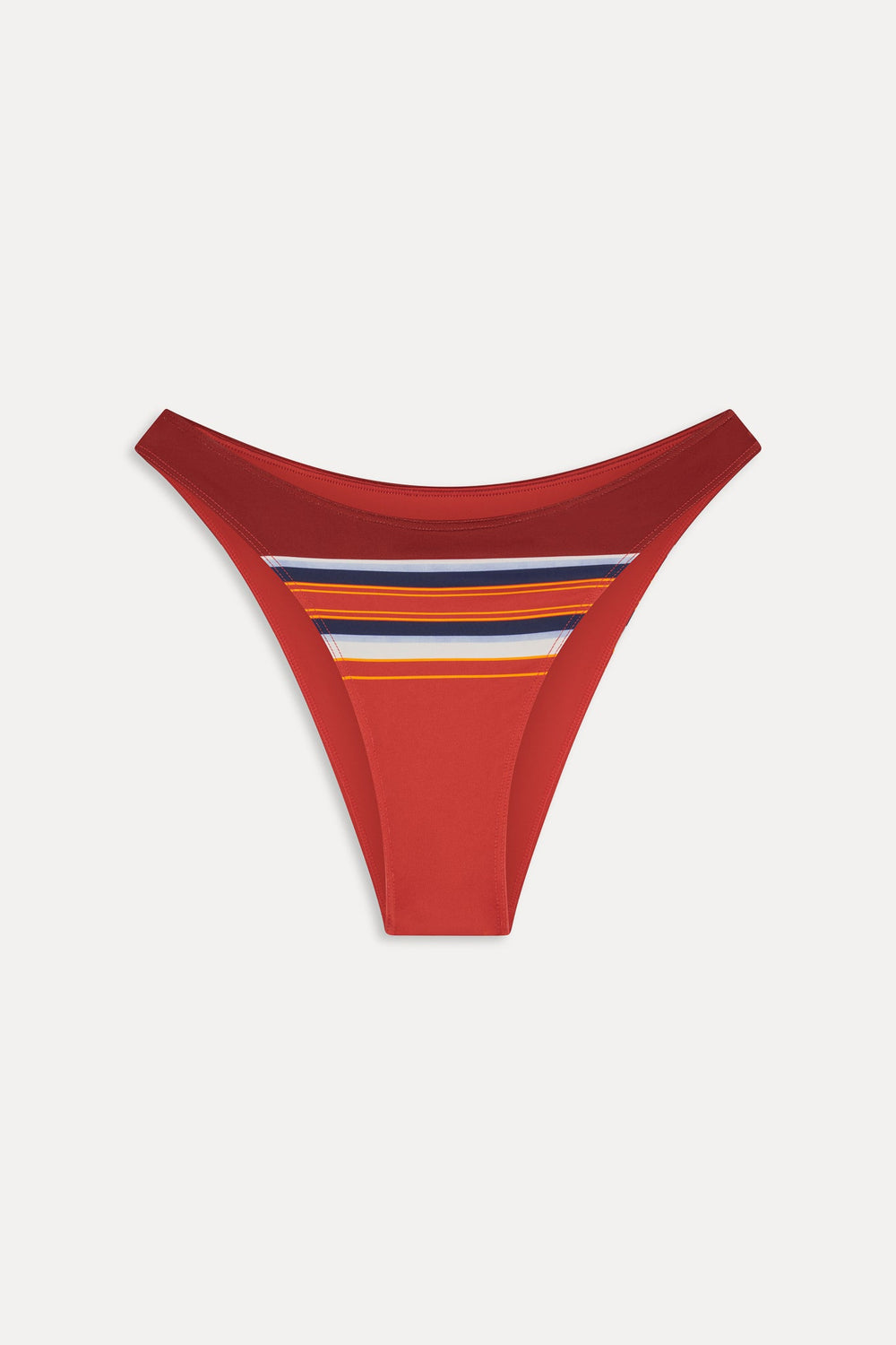 Dove Striped Bikini Bottom - Sandstone Frankies Bikinis Sale