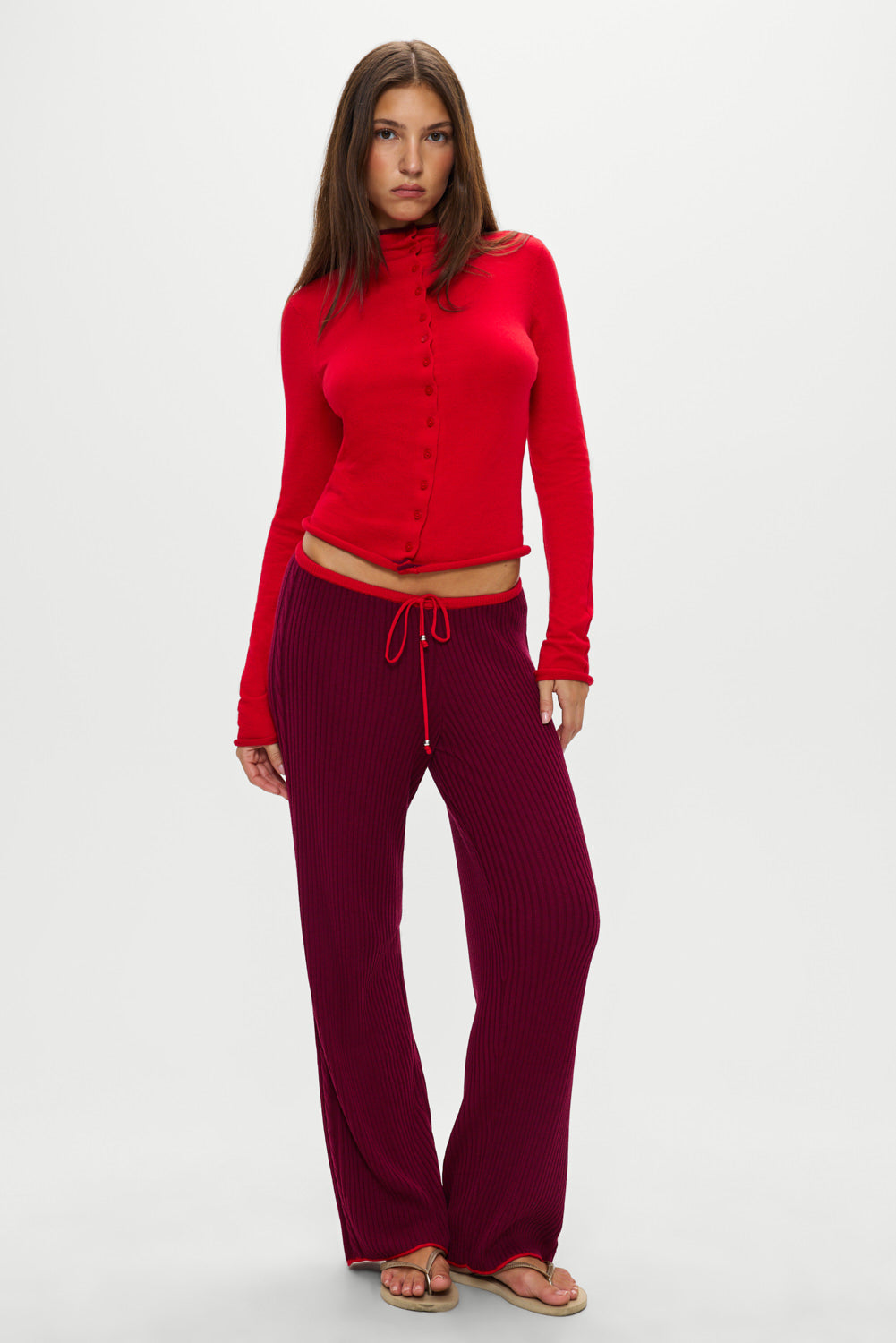 Leo Knit Button Up Cardigan - Ember Frankies Bikinis Online