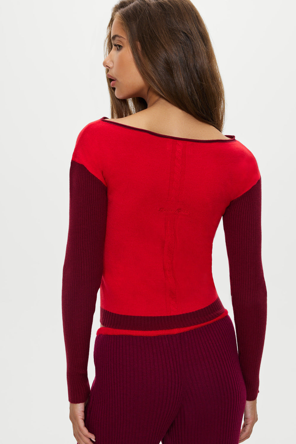 Vail Off The Shoulder Knit Shirt - Ember Frankies Bikinis Online Shop