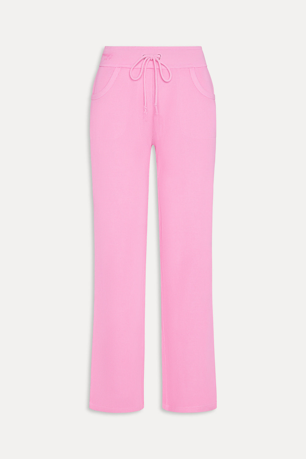 Emma Thermal Low Rise Pants - Blush Frankies Bikinis Outlet