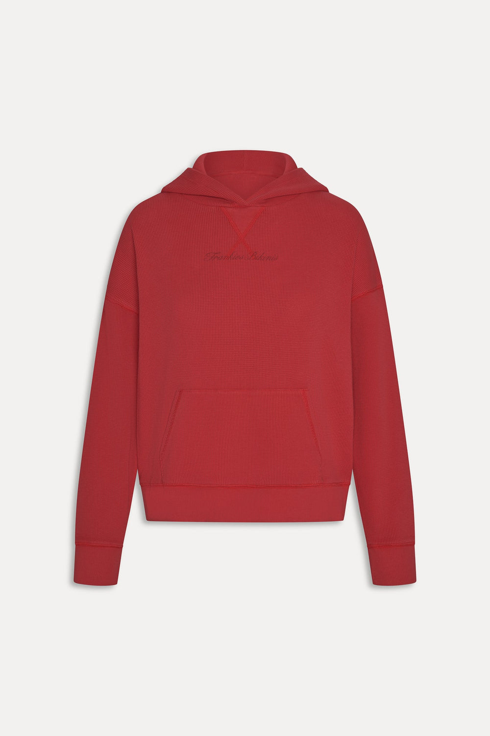 Haven Thermal Hoodie - Strawberry Red Frankies Bikinis Discount