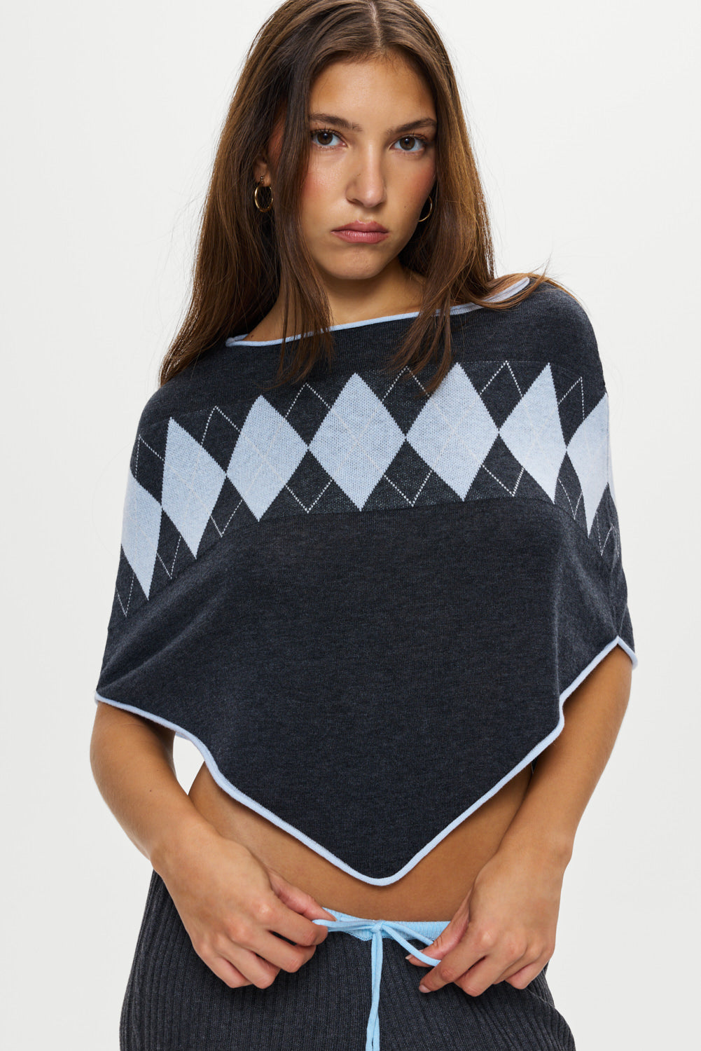 Scout Knit Poncho - Stone Frankies Bikinis Online Shop