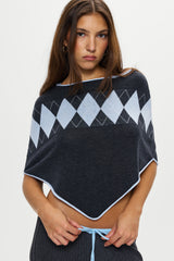 Scout Knit Poncho - Stone Frankies Bikinis Online Shop