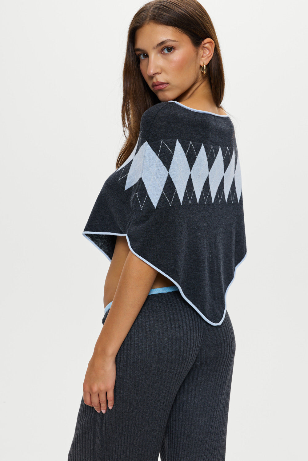 Scout Knit Poncho - Stone Frankies Bikinis Online Shop